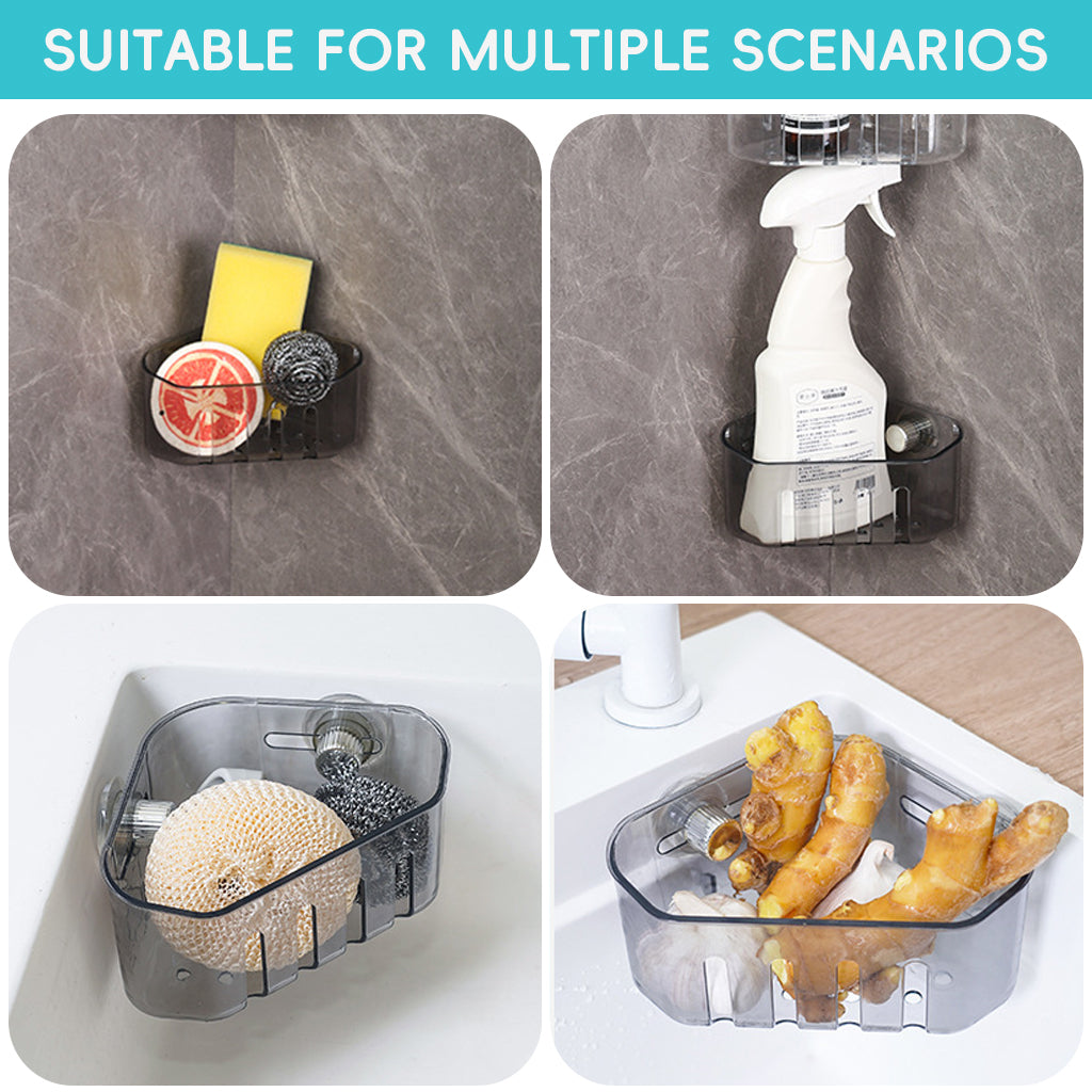 HASTHIP Kitchen Triangle Sink Strainer Basket, Sink Drain Strainer, Multifunction Sink Drain Strainer Basket, Food Catcher Strainer for Kitchen Waste, Vegetable, Fruits