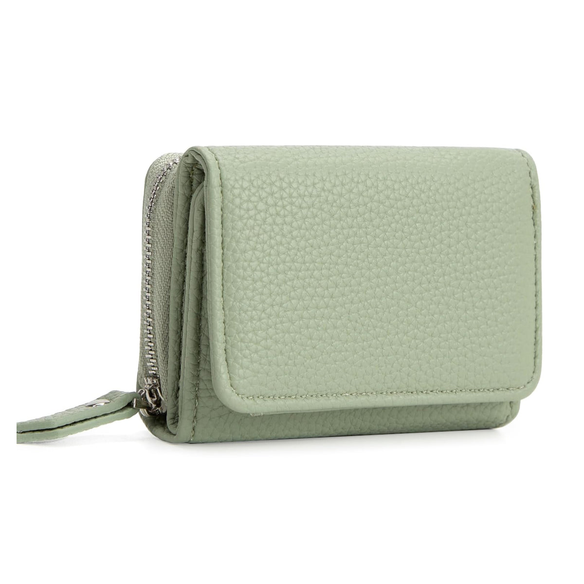 PALAY Women Small Leather Purse Women Purse Mini Card Bag Fashion PU Multi Compartments Coin Bag Cash Bag, 10x8x4cm