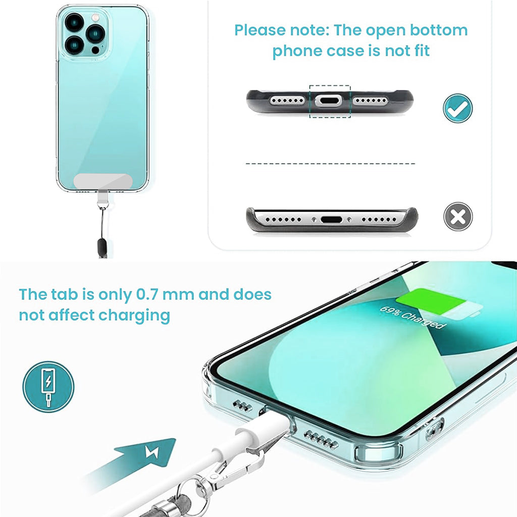 ZORBES Phone Neck Strap and Wrist Strap Adjustable Nylon Phone Sling Strap with Attachment Insert Quick Release Phone Strap Phone Shoulder Strap Universal Phone Strap Lanyard
