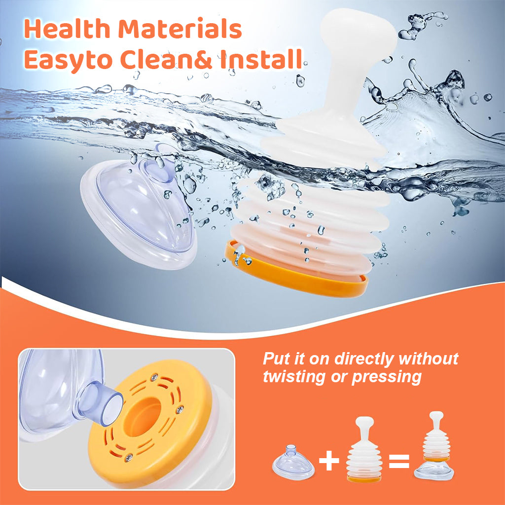 HANNEA Choking Rescue Device, Anti Choking Device for Kids and Adults, Portable Emergency Airway Suction Device for Home & Travel