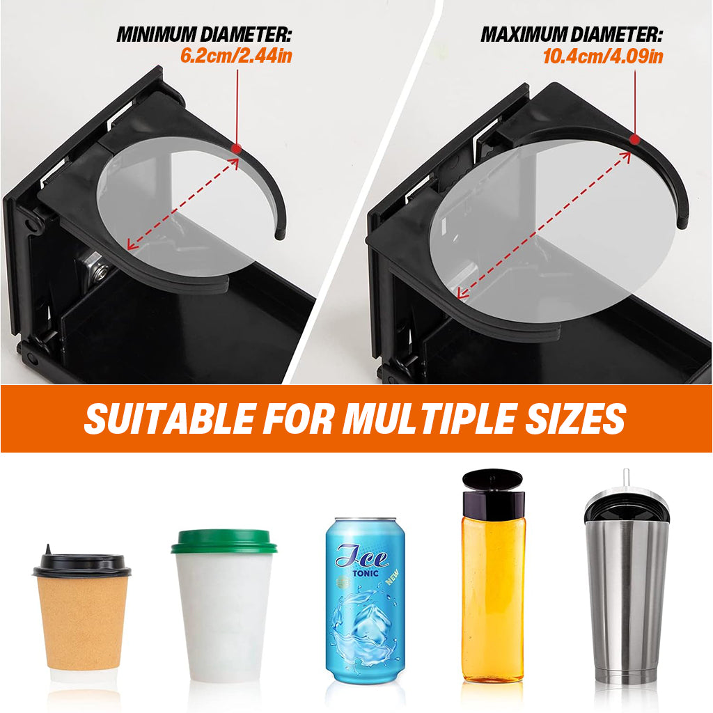 STHIRA Car Cup Holder Screw Mounted Cup Holder for Car Front Seat Adjustable Wall Car Glass Holder for Drinks Universal Water Bottle Holder for Car Glass Cup Can