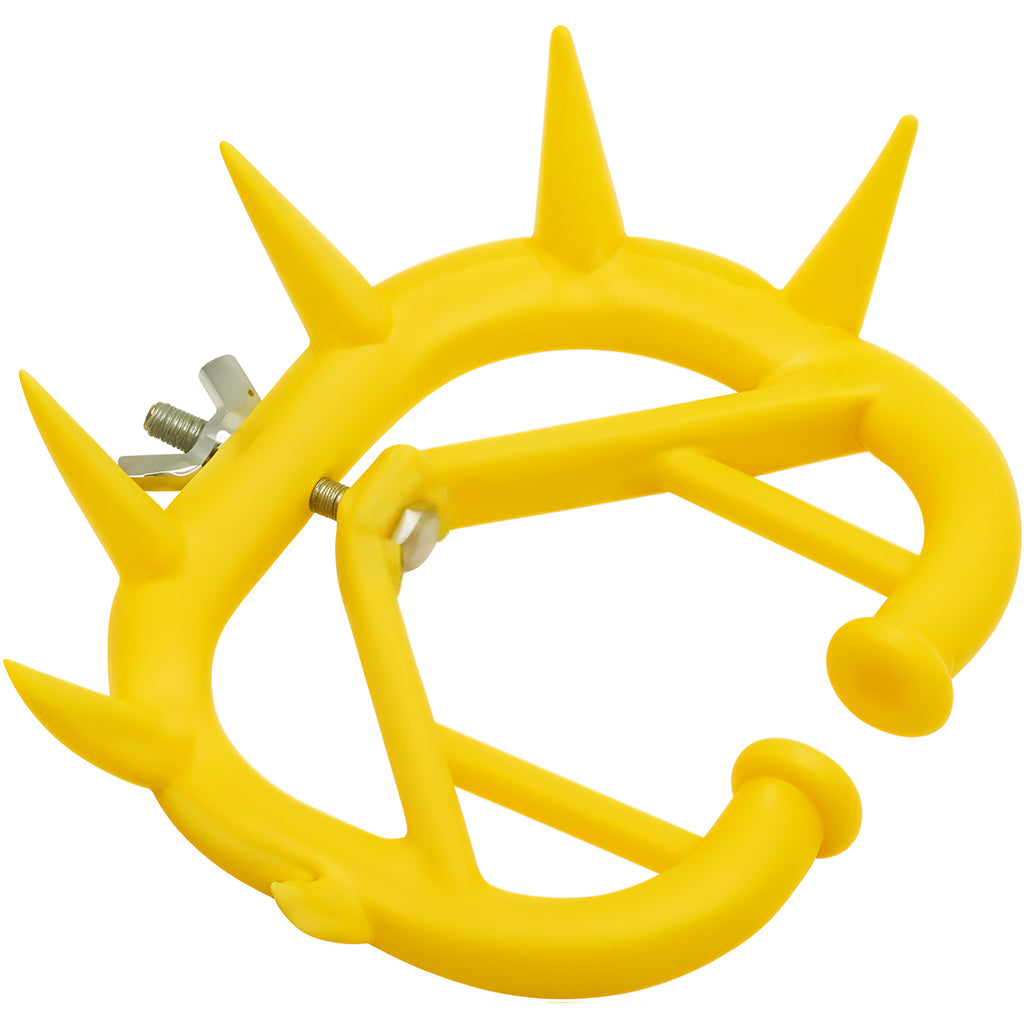 HASTHIP 4Pcs Cattle Weaning Ring Spiky Weaning Nose Ring for Cattle Durable Plastic PVC Removable Screwing Fix Adjustable Weaning Nose Rings