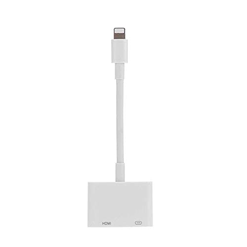 Verilux HDMI Adapter for iPhone, Light-ning to HDMI VGA Adapter 3 in 1 Digital AV Adapter, 4K Digital AV Adapter HDTV Connector for iPhone, iPad, iPod Touch-iOS 9 and Above(Not Work with Paid App)