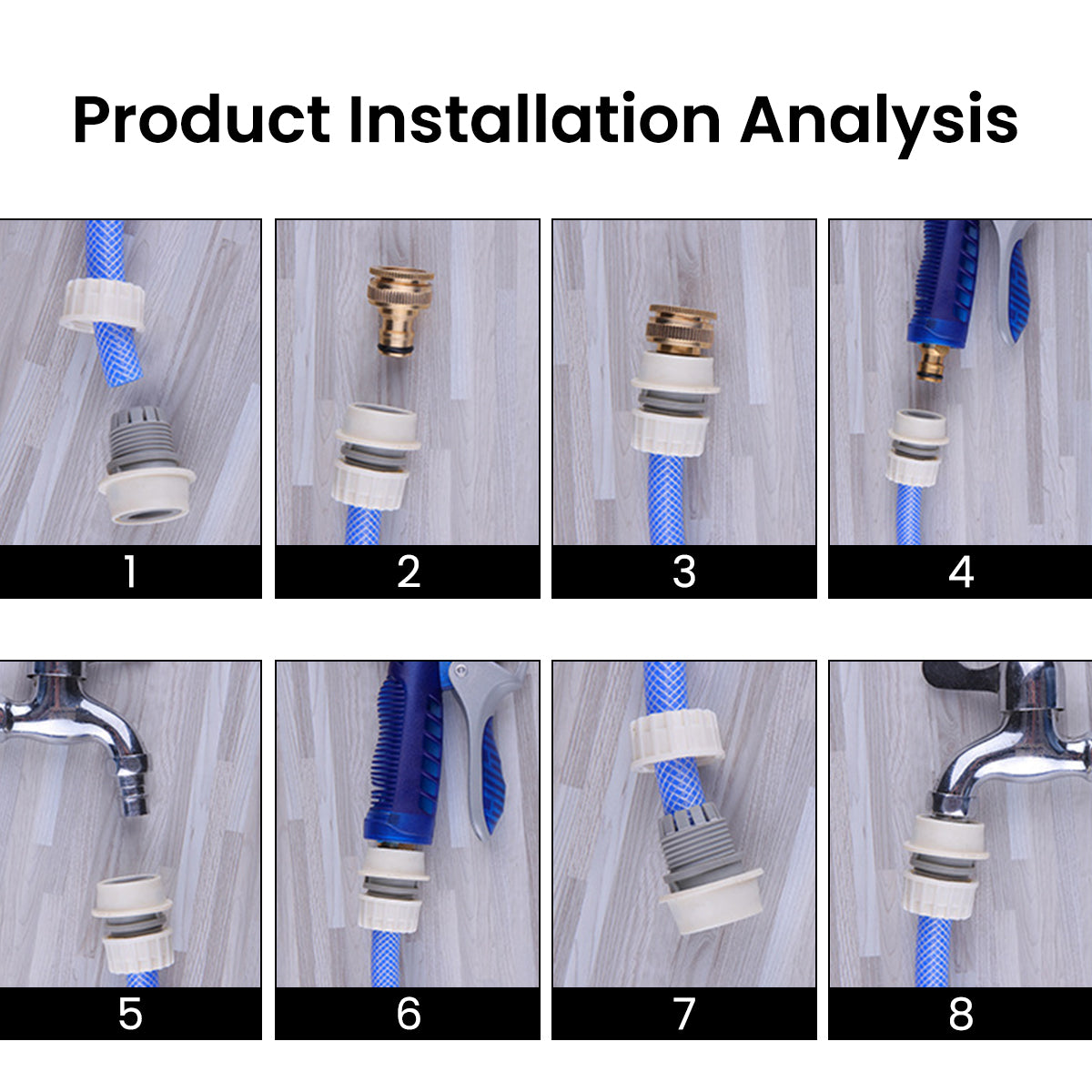 HASTHIP Plastic Garden Hose Connector