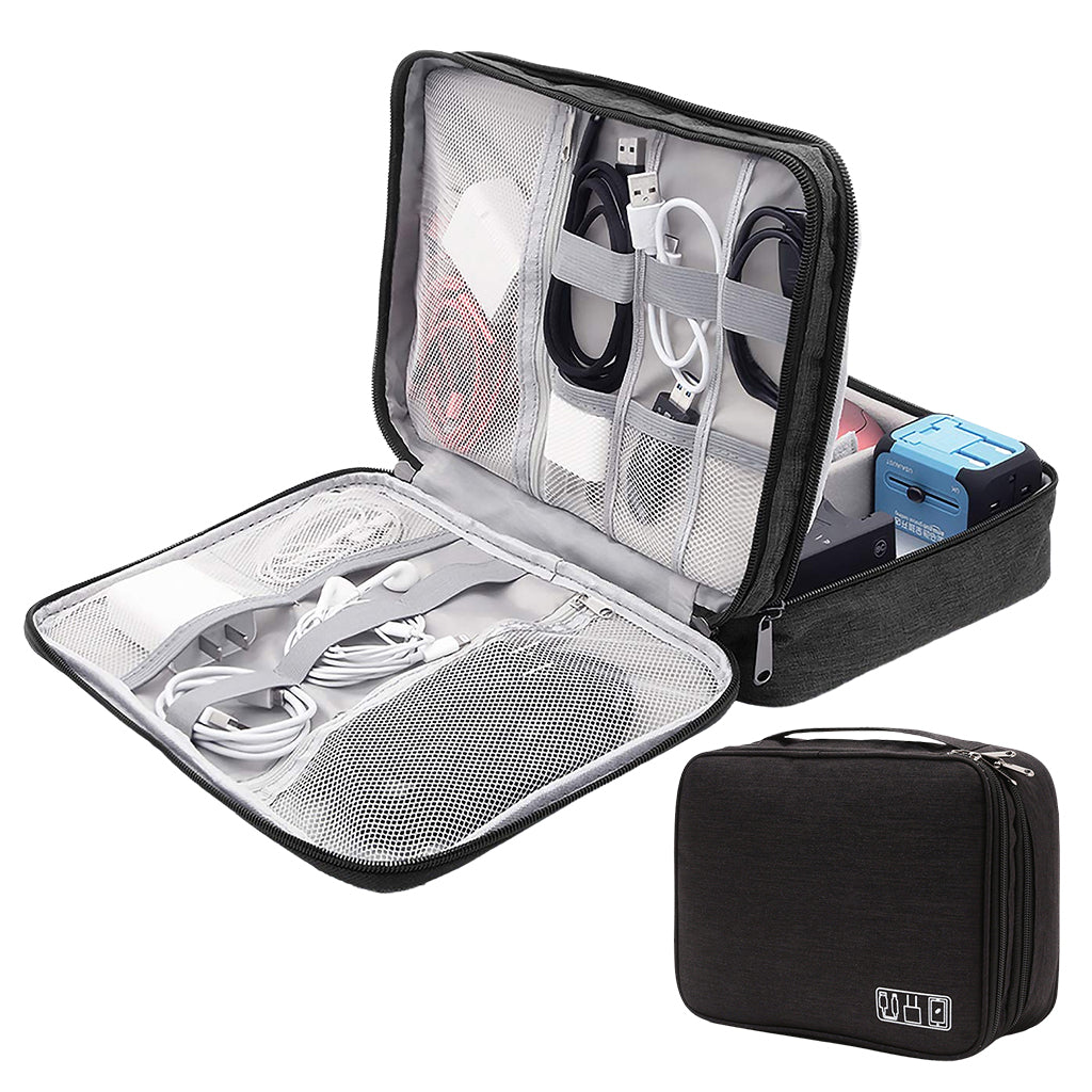 Verilux Electronics Organizer Travel Case, Water Resistant Cable Organizer Bag for Travel Essential