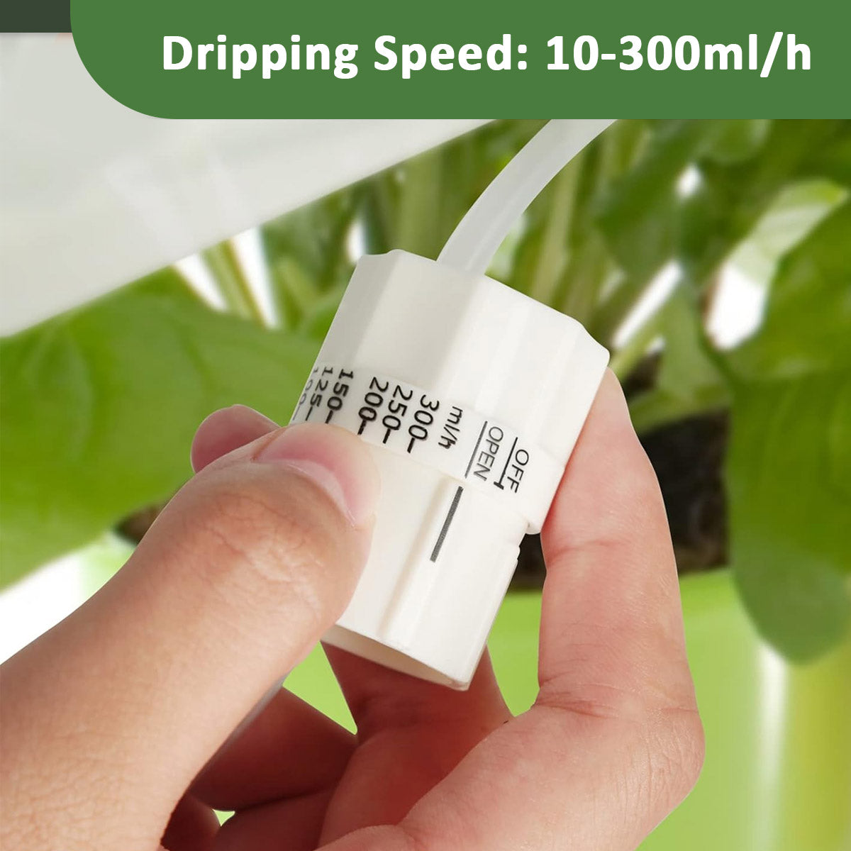 HASTHIP Dual Dripper Plant Watering Device Kit 2L Slow Drip Watering Device Plant Watering Bag with Adjustable Flow Automatical Plant Watering Device for Plant Pots
