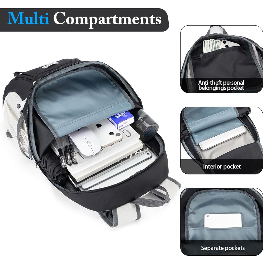 Proberos Travel Backpack 35L Large Hiking Backpack Ultra Lightweight Nylon Waterproof Backpack Large Capacity Daypack Trekking Backpack Foldable Backpack Travel Backpack for Camping, Trekking