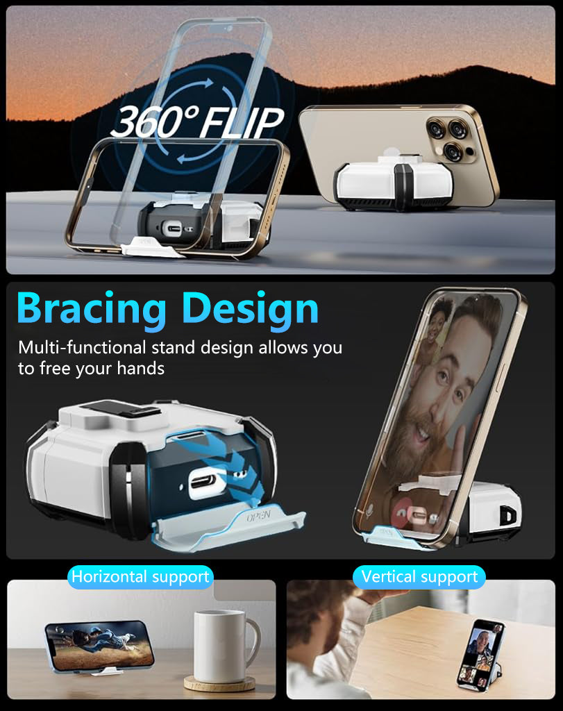 ZORBES Compatible with AirPods 4th Generation Case Sleek White TPU Protective Case with Lock & Charging Port Flip Lid Design Fashion Earbud Charging Case Cover for AirPods 4th Gen, with Carabiner