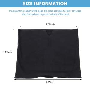 PALAY Black Sleeping Soft Eye Mask To relief stress and Headache with cool Gel for Men and Women