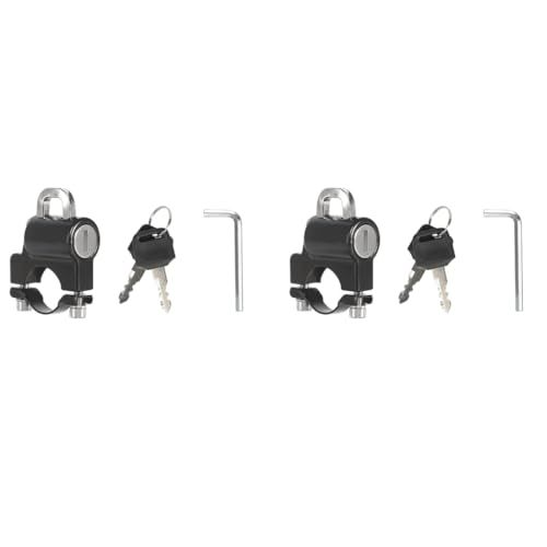 STHIRA® Helmet Lock for Mens Bike 22-28mm Motorbike Accessories Locker Locks for Motorbikes Electric Motorcycle 2 PCS