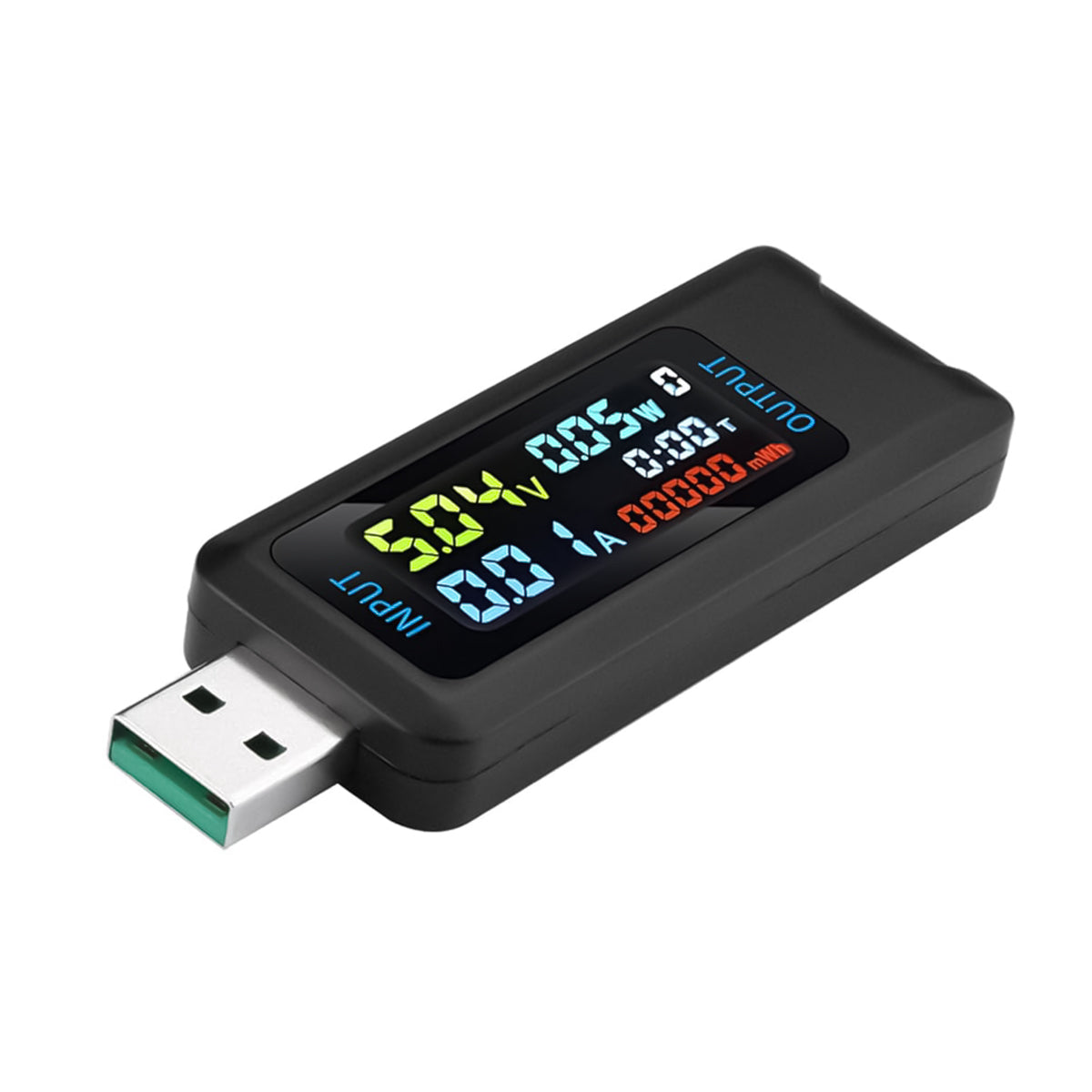 Serplex USB Tester, Multi-Functional Digital Tester DC 5.1A/4-30V/150W Current Voltage Meter Power Capacity Tester Supports Multiple Fast Charging Protocols USB Tester for Laptops, Phones, Chargers