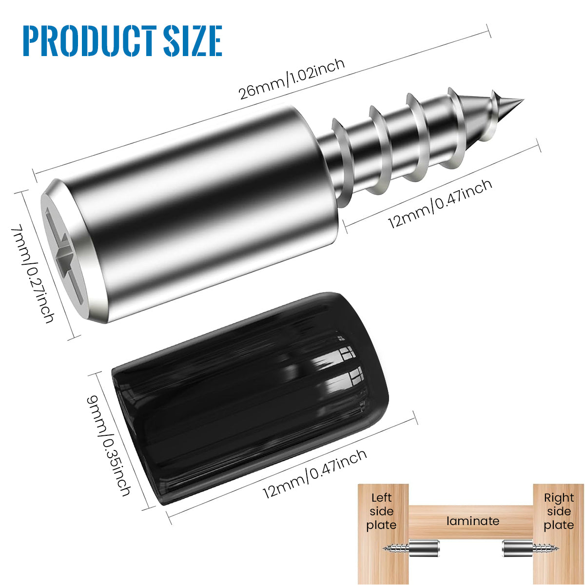 HASTHIP Shelf Support Pegs, Shelf Pins with Anti-Slip Silicone Sleeve, Pegs for Shelves for Kitchen Cabinet, Cupboard, Bookcase, Closet and Wooden Case (Black)