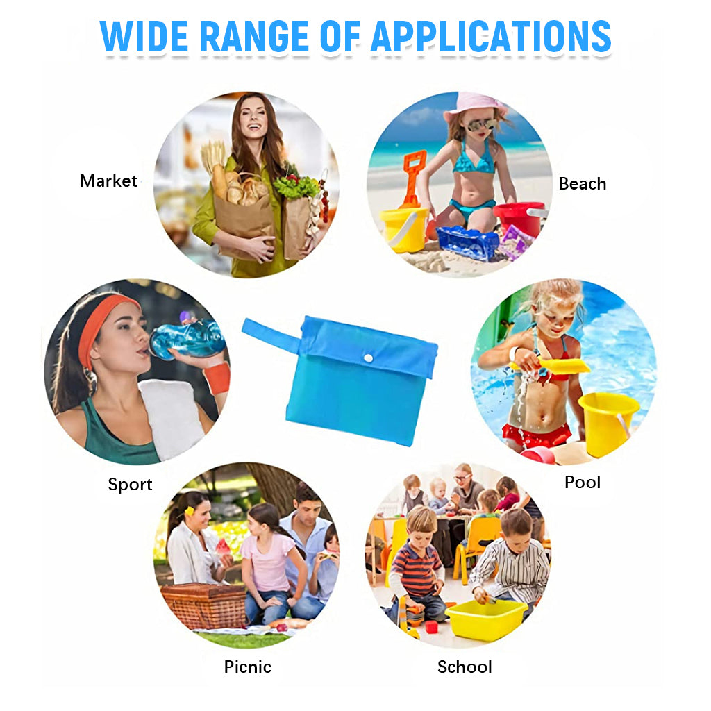 PATPAT Carry Bag for Sand Toys Storage Bag Polyester Mesh Shoulder Bag with Zipper Pouch Multi Use Storage Hand Bag Kids Beach Toy Bag Swimming Gear Bag