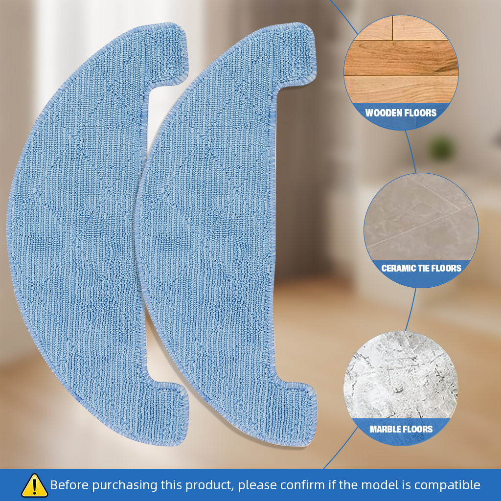 HASTHIP 8Pcs Replenishment Kit, Replacement Parts Vacuum Cleaner Replacement Accessories for ILIFE A80 Pro Robot Vacuum Cleaner, Replenishment Parts Includes 4 Side Brushes, 2 Mop Cloth, 2 Filters