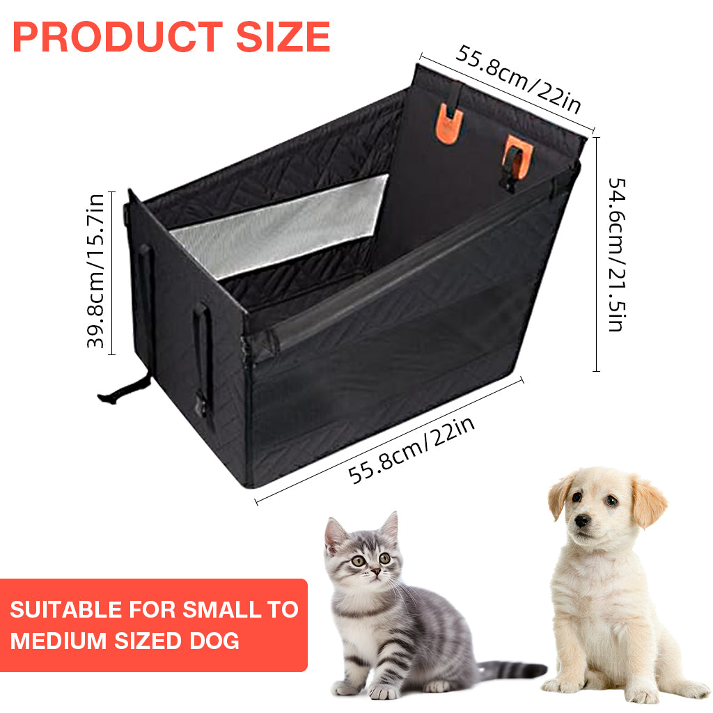 Qpets Dog Car Seat Cover, Dog Use Seat Mat Pet Use Car Backseat Mat, Waterproof Dog Car Seat Cover Oxford Cloth Dog Car Seat, 600D