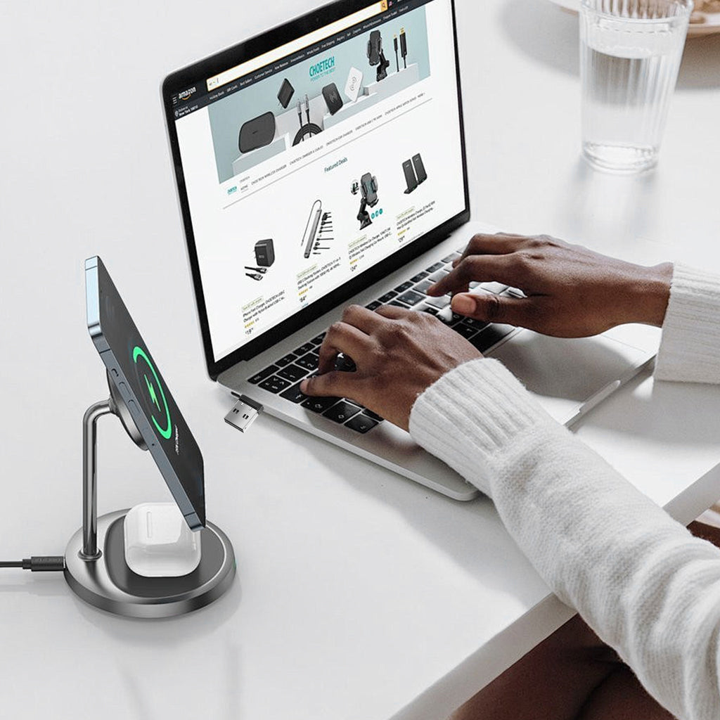 Verilux Mouse Jiggler 2 in 1 USB A and USB C Undetectable Mouse Mover, Automatic Mouse Shaker Automatic Mouse Wiggler Device, Driver-Free Mouse Movement Simulator Keeps Computer/Laptop Awake