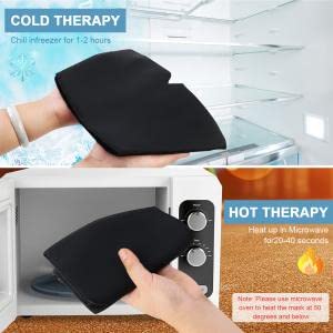 PALAY Black Sleeping Soft Eye Mask To relief stress and Headache with cool Gel for Men and Women