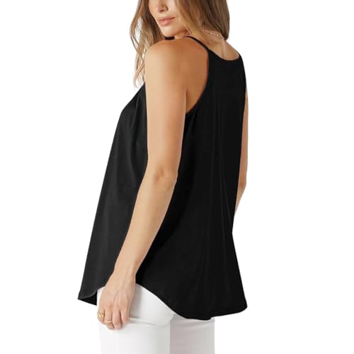 PALAY Fashion Women Top Camisole Sleeveless Halter Top Tank Top for Women Versatile Sleeveless Loose Women Top Versatile Summer Top Camisole, Size L