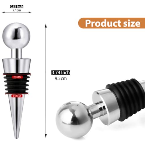 HASTHIP® Wine Stoppers 3 Pieces Bottle Stopper for Wine Collection Red Champagne Beer Saver Sealer 9 PCS