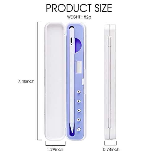 ZORBES Protective Pencil Case for Apple Pencil 1st and 2nd Generation, S Pen Case Storage Carrying Case for Stylus Pen Magnetic Pen iPad Pen (Without Pen and Tip)