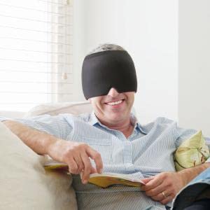 PALAY Black Sleeping Soft Eye Mask To relief stress and Headache with cool Gel for Men and Women