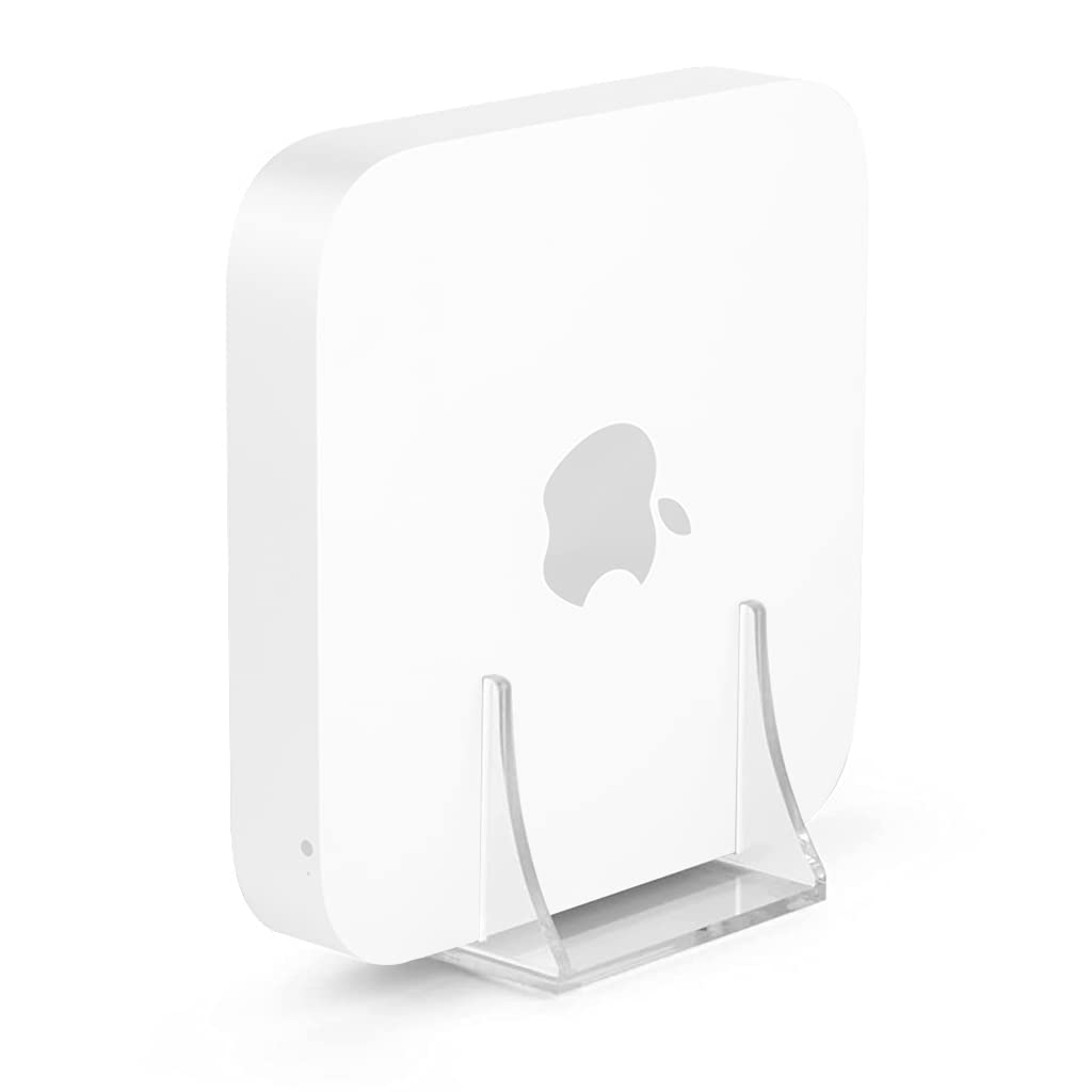 ZORBES Mac Mini Stand Mac Mini Mount Desktop Stand for Apple Mac Mini 2010-2020 Clear Acrylic Organizer Wall Mount Mac Mini Holder Under Desk Mount Dock for Apple Mac Mini