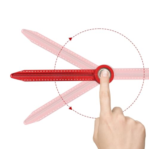 Serplex® Circle Maker,Circle Template,Adjustable Aluminum Alloy Woodworking Marking Gauge Compass,Rotating Round Drawing Ruler Precision Drawing Supplies Measurement Tools