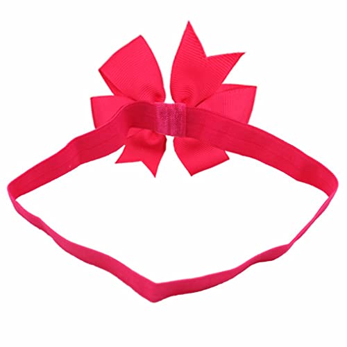SANNIDHI® 10 Pcs Satin Baby Hair Band Hair Bands for Baby Girls Bowknot Elastic Headbands for Baby Girl Christmas Gifts Multicolor X3