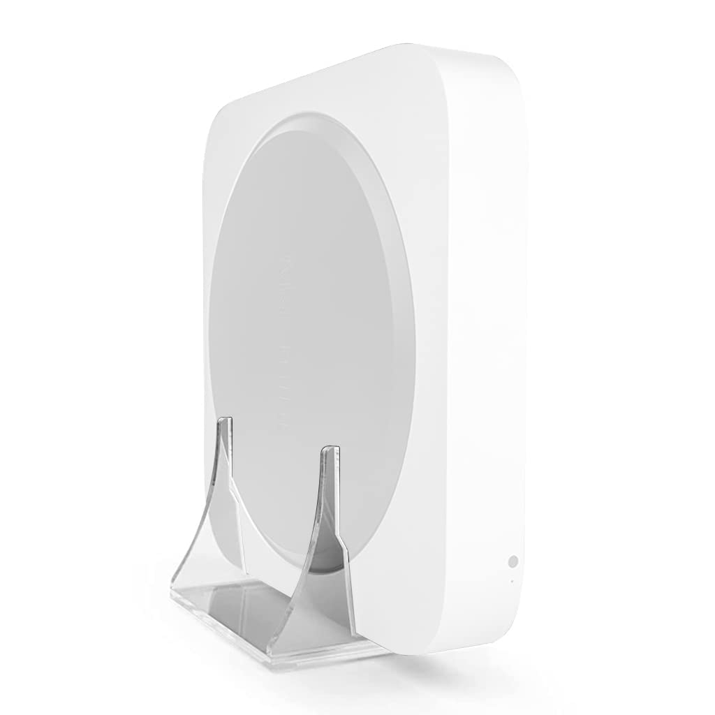 ZORBES Mac Mini Stand Mac Mini Mount Desktop Stand for Apple Mac Mini 2010-2020 Clear Acrylic Organizer Wall Mount Mac Mini Holder Under Desk Mount Dock for Apple Mac Mini