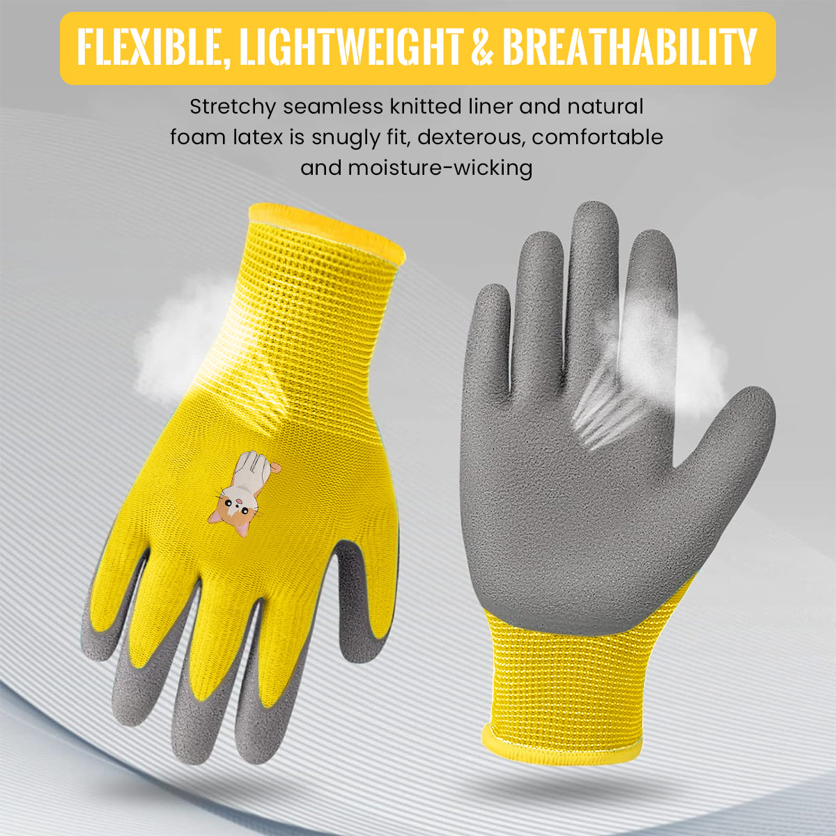 Serplex Ages 8-11 Kids Gardening Gloves, Yard Work Gloves Kids Rubber Gloves Gardening Gloves Rubber Coated Gloves Kids Gloves Protective Rubber Coated Gardening Gloves Digging Field Trip Gloves