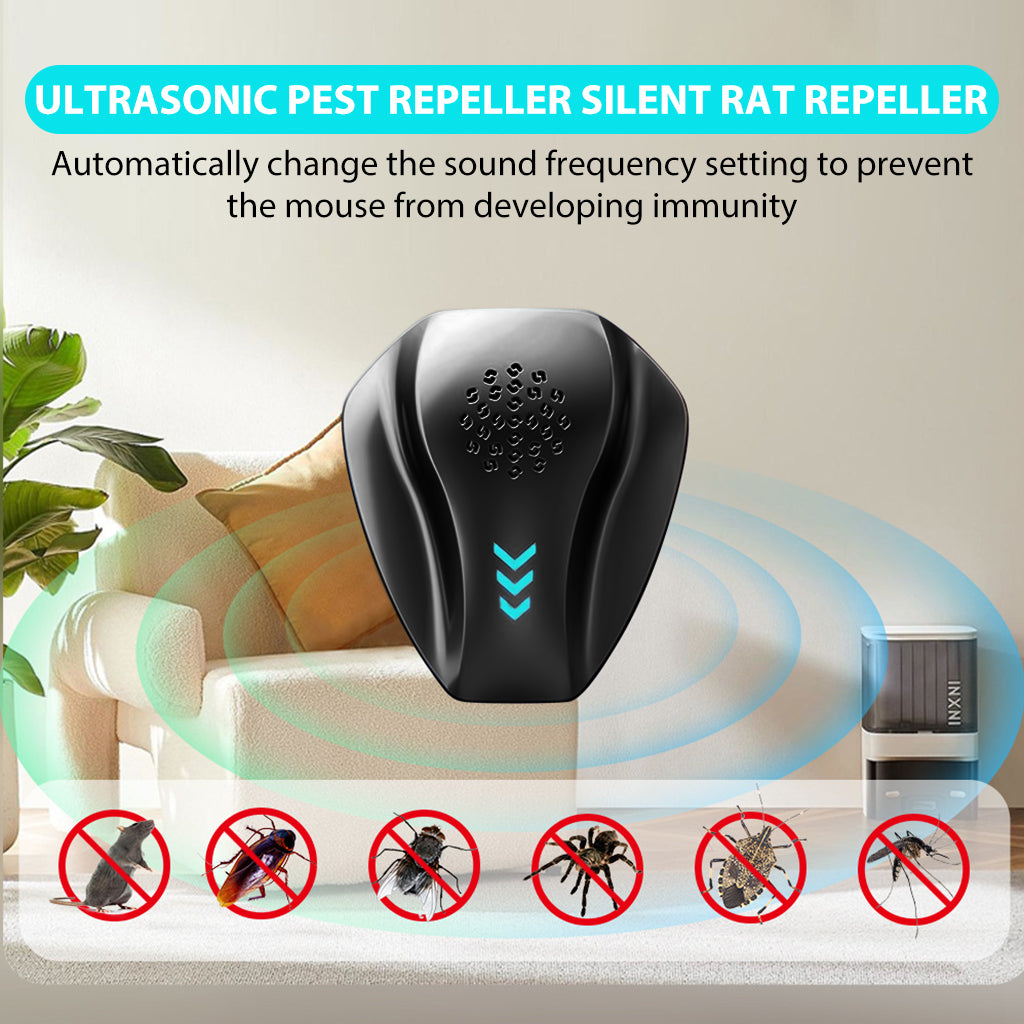 HASTHIP Ultrasonic Pest Repeller Silent Rat Repeller Plug and Go Automatic Smart Frenquency Alteration Pest Repeller for Rodents, Insects, Cockroach