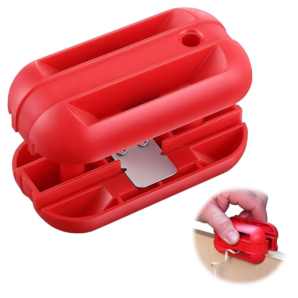 Serplex Woodworking Edge Banding Trimmer Manual Small Edge Quad Trimmer with Tungsten Carbide Blades Laminate Veneer Edge Trimmer PVC Plywood Wood Manual Edge Trimmer Woodworking Deburring