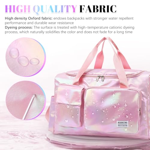 PALAY Gym Bag Women Fashion Duffle Bag with with Shoe Compartment Multifunctional Shoulder Bag with Removable Shoulder Strap Travel Day Pack Crossbody Bag for Gym, Travel