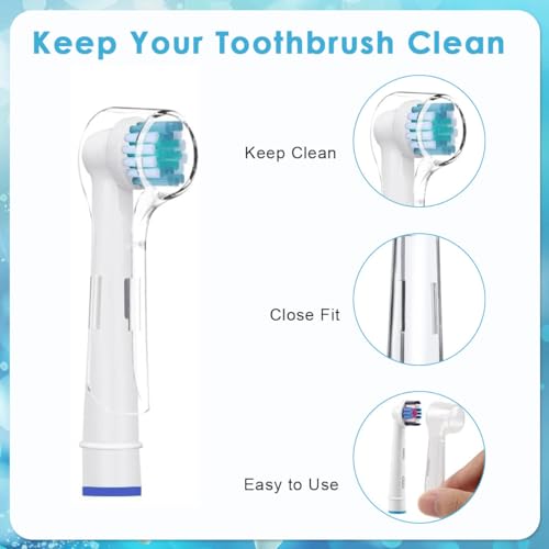 HANNEA® 12PCS Toothbrush Covers for Oral B iO Replacement Heads Caps Compatible with Pro1000 Electric Toothbrushes Protection Travel Home Case Only
