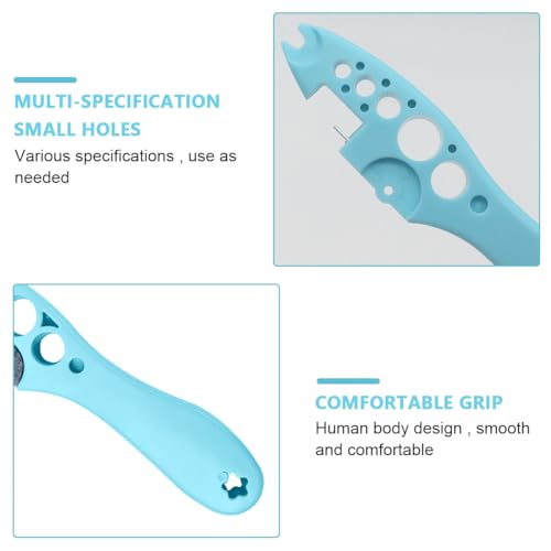 HASTHIP® Ampule Cutter with 5 Replaceable Grinding Wheels, Ampoule Cutter for Doctors, Glass Bottle Cutter, Ampule Breaker, Suitable for Home Daily or Medical Use, Cut The Ampoule (Blue) 3 PCS