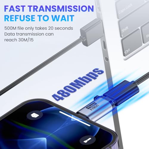 Verilux® 24PCS USB OTG Connector C Lightning to Micro Adapter Type Micro Converter Extender Mini for iPhone 16 15 Galaxy S25 S24 S23