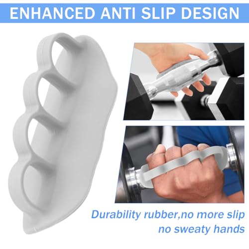 Proberos® 1 Pair Weight Lifting Grips with Non-Skid Rubber Pads 4 Finger Loops Anti-Slip Palm Protectors for Deadlifts Pull-Ups Rows Gym Hand Strengtheners Universal Fit Men Women 3 PCS