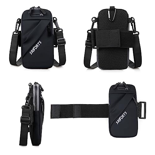 Optifit® Armband for Mobile Phone Running with Detachable Strap and Keychain Waterproof Multi Mini Sling Bag Reflective for 14 13 Large Capacity Arm Band Within 7in Mobile 3PCS