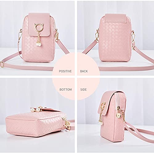 PALAY Small Cross Body Bag, Multifunction 3 Layer Mini Crossbody Shoulder Bag Phone Purse Armband with Headphone Port for Teens Girls Ladies Women (Multi-color4)