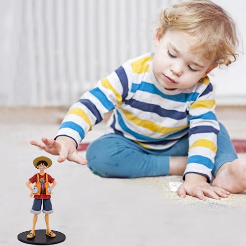 PATPAT® Luffy Action Figure Desk Decoration Anime Action Figure, Anime Figure Statue One Piece Anime Action Figure Room Decor Gift for One Piece Fans Birthday Gift Party Favor
