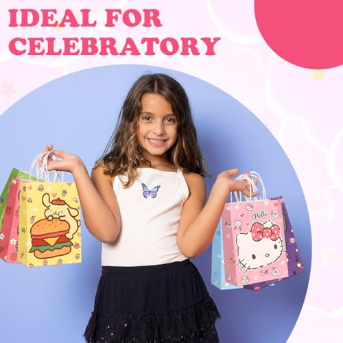 HASTHIP® Paper Bag Cartoon Printed Paper Gift Bags, Return Gifts Paper Bags for Gifting Children's Day Gift Bags