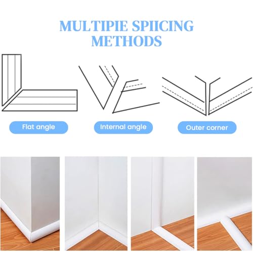 Serplex® 6.6FT PVC Cord Cover Self Adhesive Floor Hider Wall Wire Holder Cuttable Soft Flexible Reusable Guider Cavity 3 PCS