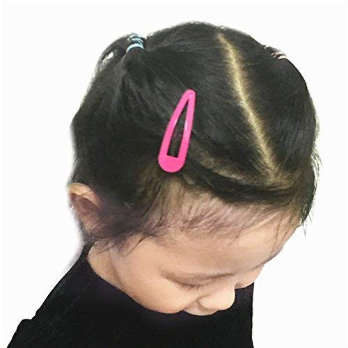 MAYCREATE 40 Pcs Hair Clips for Girls Kids Metal Snap Barrettes Cute Mini Hair Clips for Baby Girls Candy Color Hair Accessories