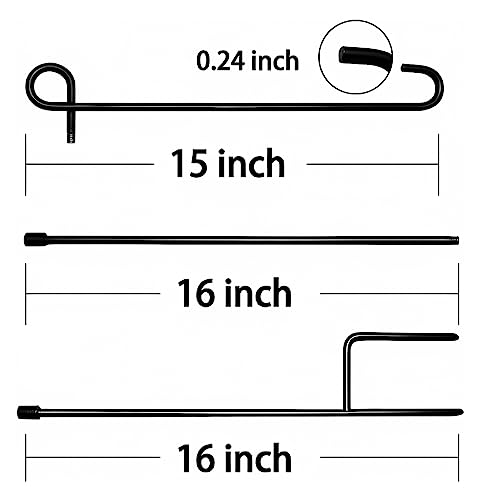 Optifit Flag Stand with 1 Clip & 2 Anti-Wind Clips for House Flags, Decorative Flags, Yard Flags, Seasonal Flags, Metal Garden Flag Stand-Holder-Pole for Diwali, Festivals Flag