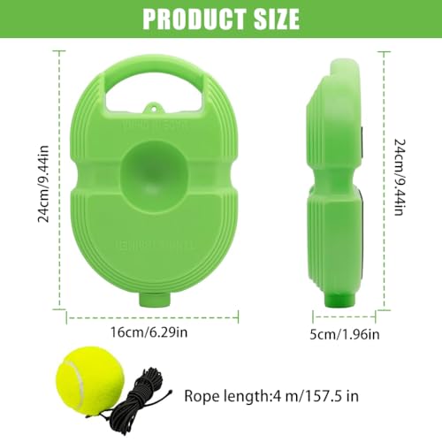 Optifit® Tennis Trainer Rebound Ball with String, Solo Tennis Training Equipment, Cricket Trainer, Portable Tennis Training Tool, Tennis Rebounder Kit, Suitable for Beginners Sport Exercise 3 PCS