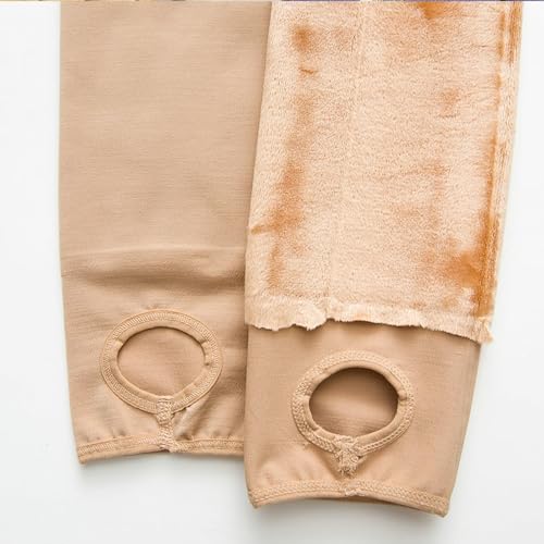 PALAY Women Thermal Tights Winter Fashion Thermal Footed Leggings Fleece-Lined Leggings Layering Leggings High Waist Stretchy Polyester Legging for Casual Wear