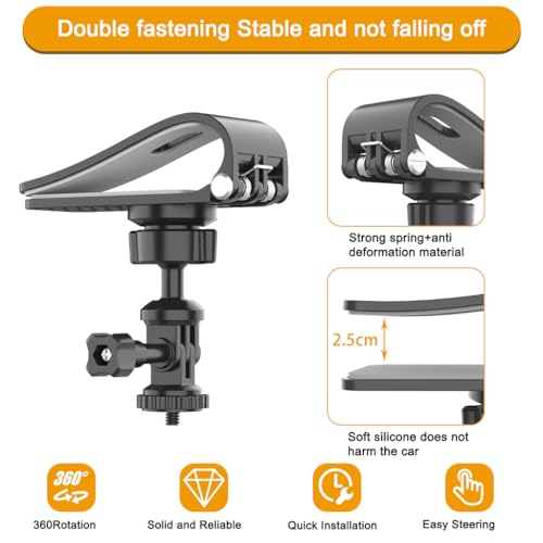 STHIRA® Car Sun Visor Mount VLOG/Video Holder for Samsung Cell Phone 1