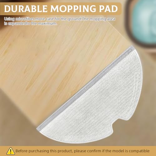 HASTHIP® 8PCS Replenishment Kit Mop Cloth for Dreame D9 Pro Max F9 L10 Robot Vacuum Cleaner Replacement Accessories Cleaning Tools Washable Reusable Absorbent Mop Pad
