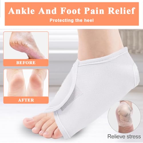 HANNEA® 4PCS Castor Oil Pack Wrap for Ankle Reusable for Feet Compress Women Men Support Plantar Fasciitis Relief