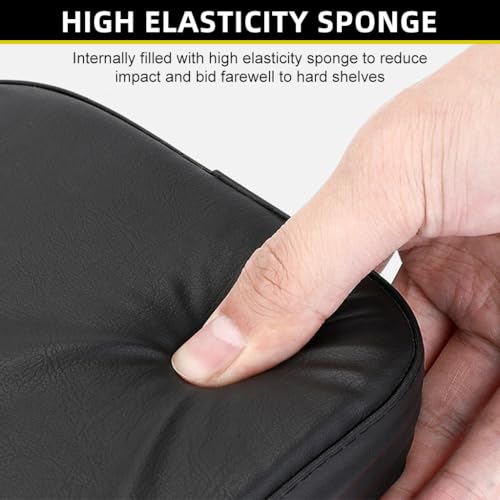 Proberos® Bike Rear Seat Comfortable Saddle Thick Back for Bicycles PU Soft Cushioning Companion Children Adjustable Universal Pad 30x15x3.5cm 3PCS